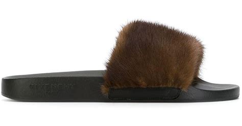 givenchy fur slides reviews|givenchy mules sale.